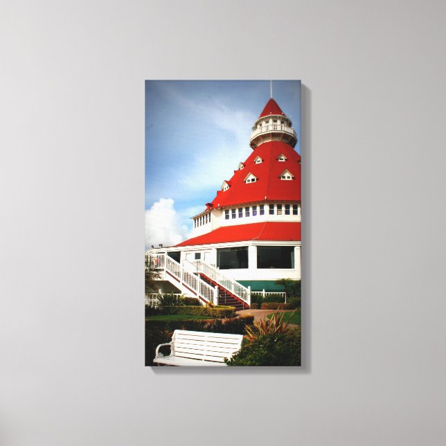 Hotel Del Coronado Canvastryck (Framsida)