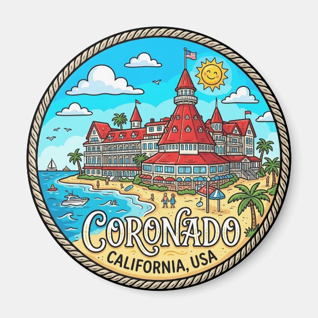 Hotel del Coronado, Coronado, San Diego County Magnet (Framsidan)
