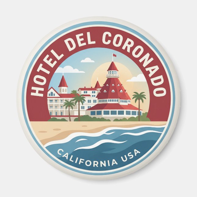 Hotel del Coronado USA Magnet (Framsidan)