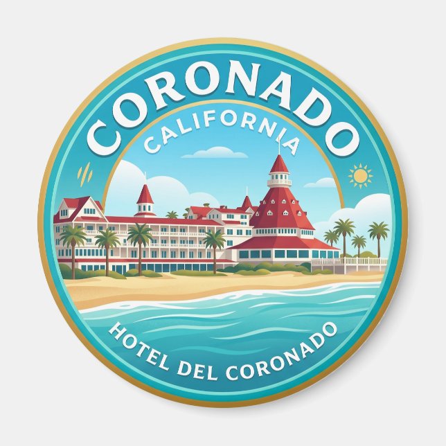 Hotel del Coronado USA Magnet (Framsidan)