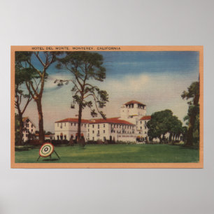 Hotel Del Monte och Archery Gräsmatta - Monterey,  Poster