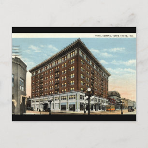 Hotel Deming, Terre Haute, Indiana 1933 Vykort