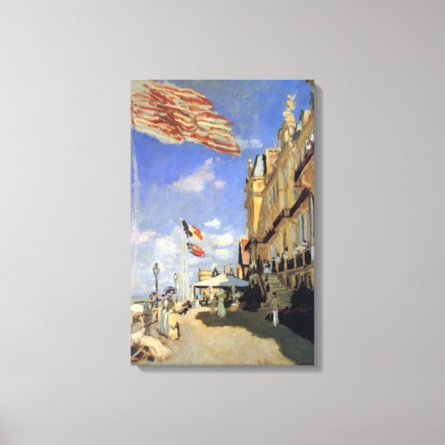 Hotel des Roches Noires, Trouville av Claude Monet Canvastryck (Framsida)