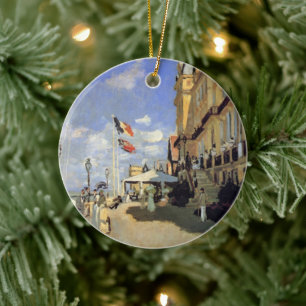Hotel des Roches Noires, Trouville av Claude Monet Julgransprydnad Keramik