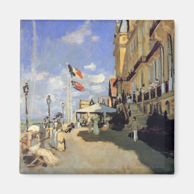 Hotel des Roches Noires, Trouville av Claude Monet Magnet (Framsidan)