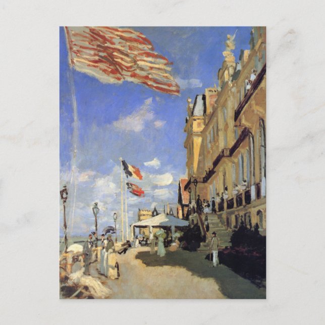 Hotel des Roches Noires, Trouville av Claude Monet Vykort (Framsida)
