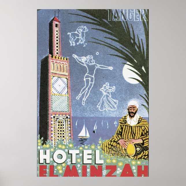 Hotel El Minzah Vintage resor Poster (Framsidan)