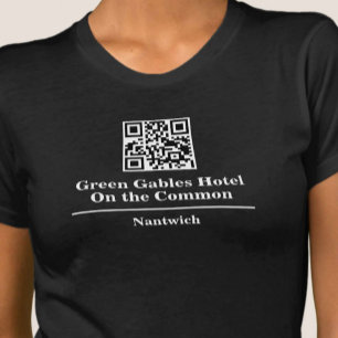 Hotel eller Restaurant Namn med QR-kod T-Shirt