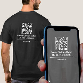 Hotel eller Restaurant Namn med QR-kod T Shirt