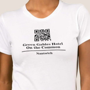 Hotel- eller Restaurant Shirt med QR-kod T-Shirt