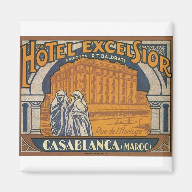 Hotel Excelsior Casablanca Magnet (Framsidan)