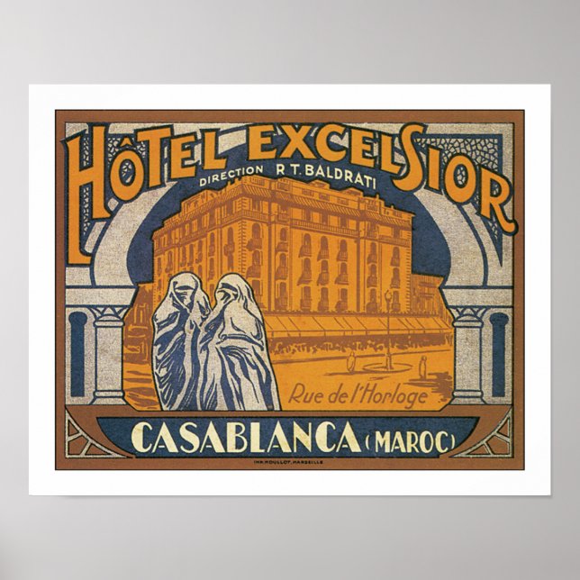 Hotel Excelsior Casablanca Poster (Framsidan)