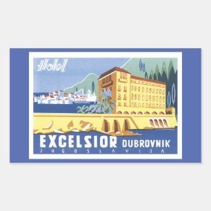 Hotel Excelsior Dubrovnik Rektangulärt Klistermärke