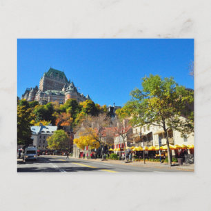 Hotel Frontenac High Ove Quebec City Postcard Vykort