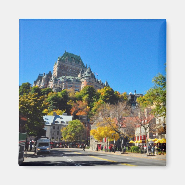 Hotel Frontenac High Över Quebec City Magnet (Framsidan)