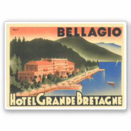 Hotel Grande Bretagne Bellagio Klistermärken