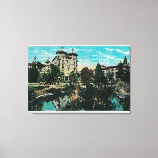 Hotel Grönt and GroundsPasadena, CA Canvastryck (Framsida)