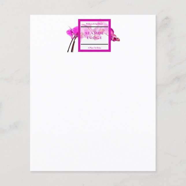 Hotel Hälsa och Spa-gästtillbehör (Framsida)