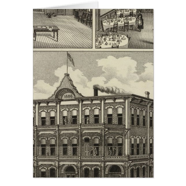 Hotel Hicks, Stockton, Kansas Hälsningskort (Framsidan)