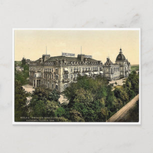 Hotel Kaiserhof och Augusta Victoria Baths, Wiesba Vykort