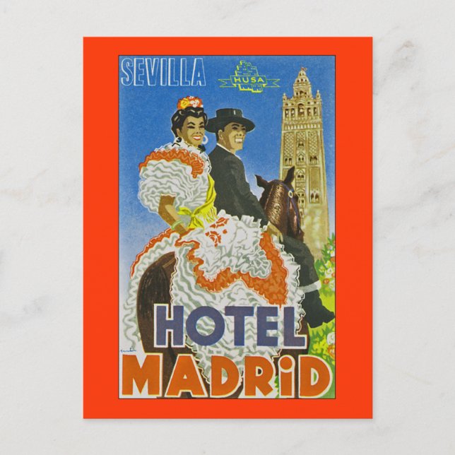 Hotel Madrid Vykort (Framsida)