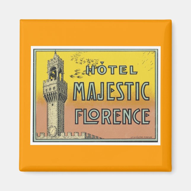 Hotel Majestic Florence Magnet (Framsidan)