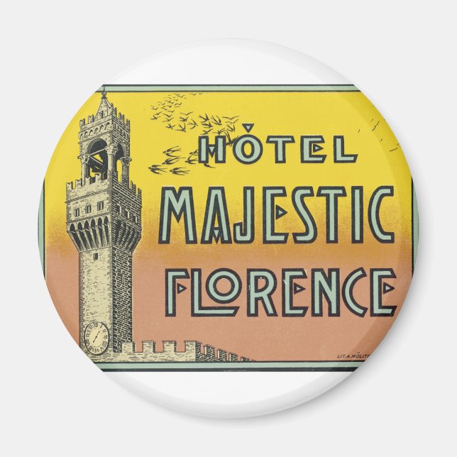 Hotel Majestic Florence Magnet (Framsidan)