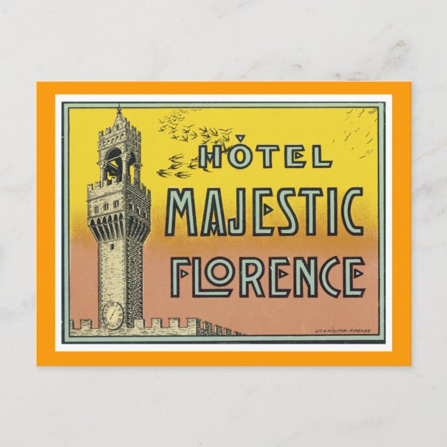 Hotel Majestic Florence Vykort (Framsida)