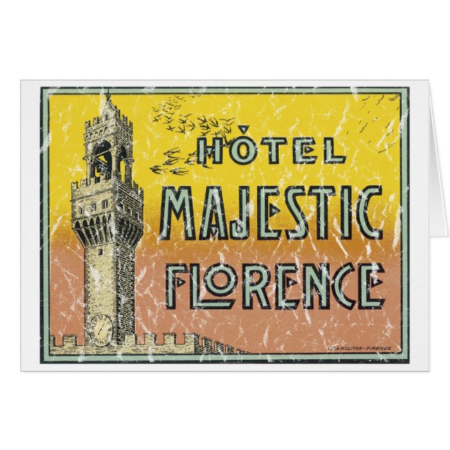 Hotel Majestic - nödlidande Hälsningskort (Framsidan Horizontal)
