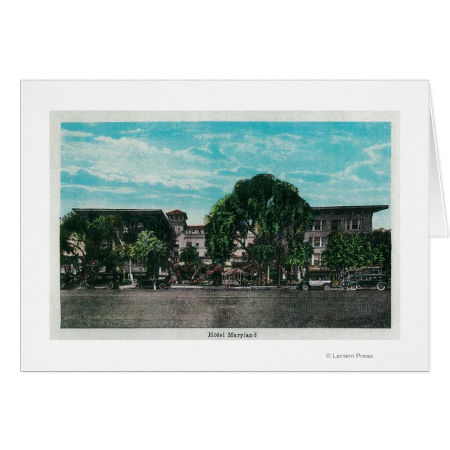 Hotel Maryland and GroundsPasadena, CA Hälsningskort (Framsidan Horizontal)