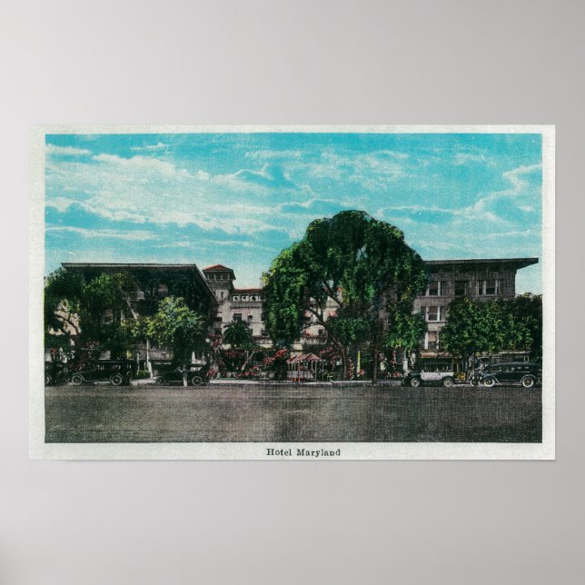 Hotel Maryland and GroundsPasadena, CA Poster (Framsidan)