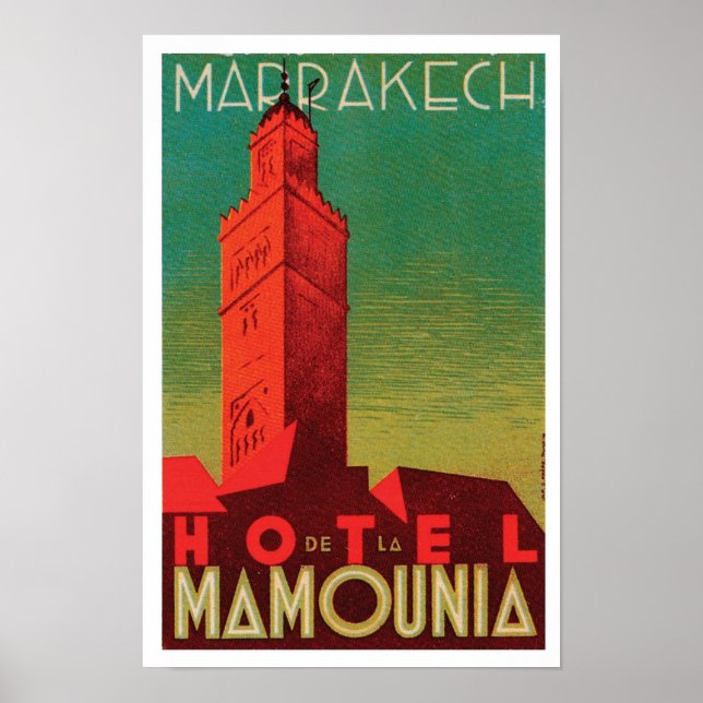Hotel Mbeloppia Marrakech Poster (Framsidan)