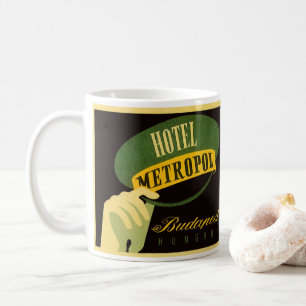 Hotel Metropol Budapest Hungary Bellhop Hat Kaffemugg