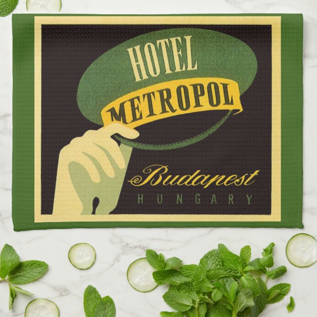 Hotel Metropol Budapest Hungary Bellhop Hat Kökshandduk (Vikta)