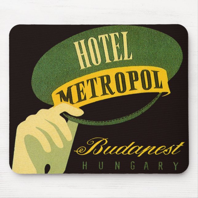 Hotel Metropol Budapest Hungary Bellhop Hat Musmatta (Framsidan)