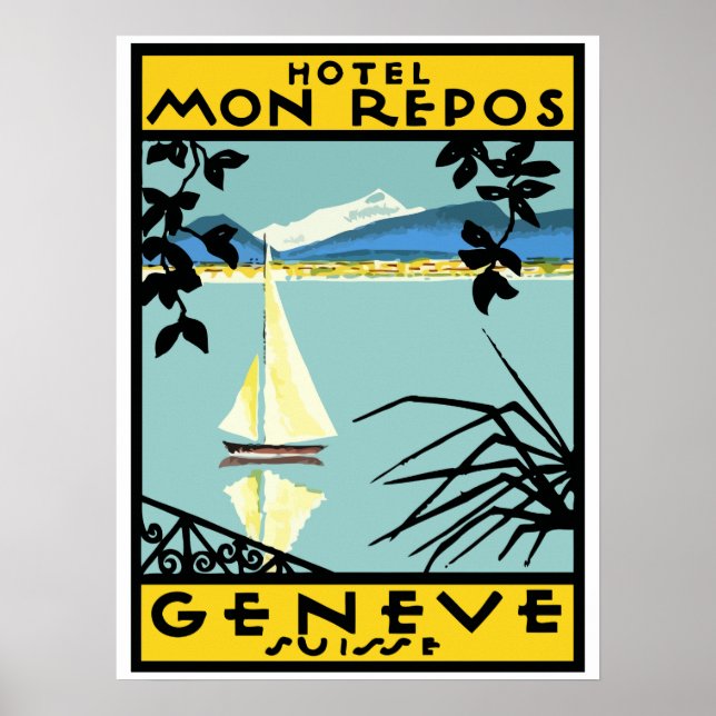 Hotel Mon Repos (Genève - Schweiz) Poster (Framsidan)