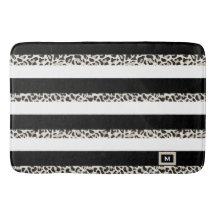 Hotel Monogram Black Ro Guld White Stripe