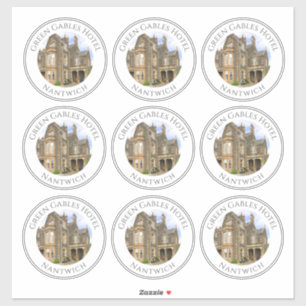 Hotel Namn och Photo Lakan på 9 Stickers Klistermärken