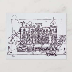 Hotel Negresco English Promenade Nice, Frankrike Vykort