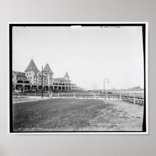 Hotel på Brighton Beach, N.Y. c1901 Poster