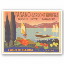 Hotel Paradiso Fasoan Gardon Riviera Klistermärken