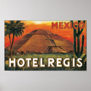 Hotel Regis, Mexiko Poster