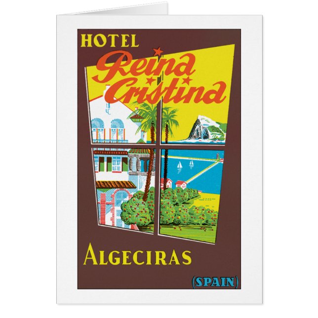 Hotel Reina Cristina ~ Algeciras Hälsningskort (Framsidan)