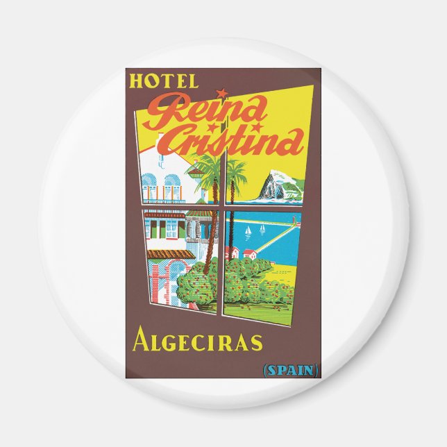 Hotel Reina Cristina ~ Algeciras Magnet (Framsidan)