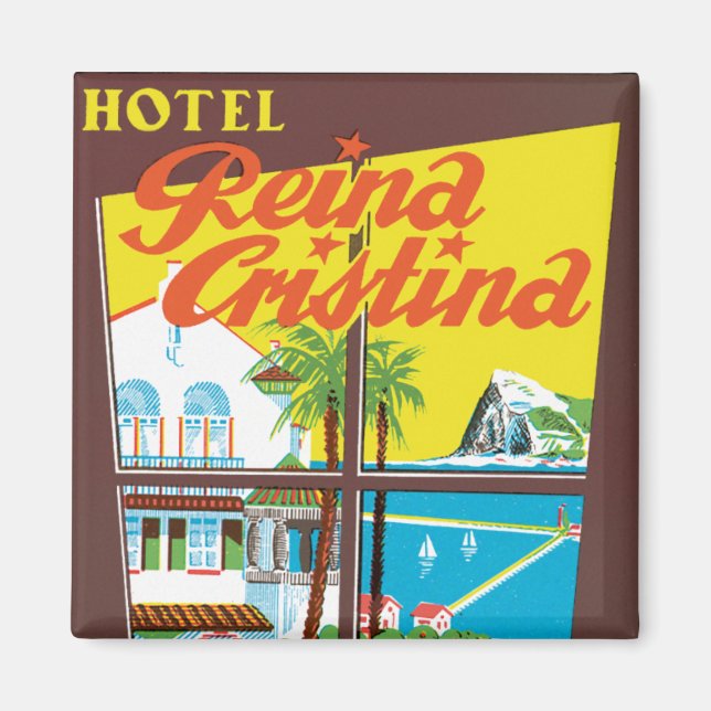 Hotel Reina Cristina ~ Algeciras Magnet (Framsidan)