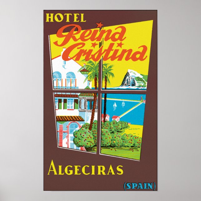 Hotel Reina Cristina ~ Algeciras Poster (Framsidan)