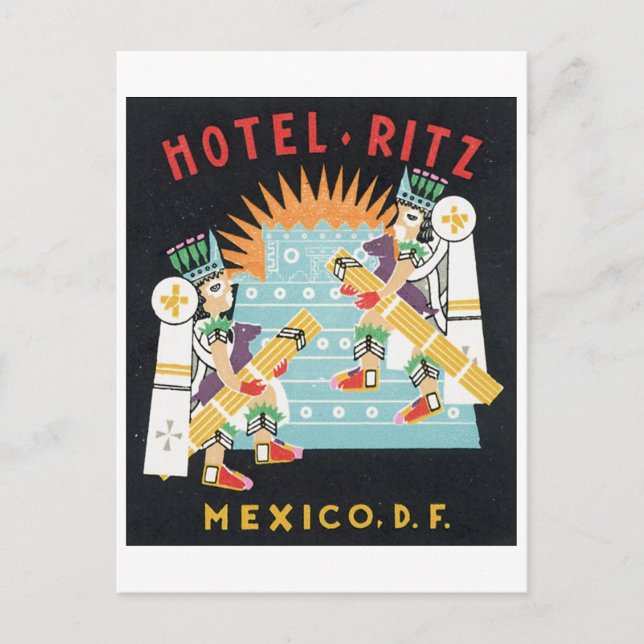 Hotel Ritz Mexico, D.F. Vykort (Framsida)