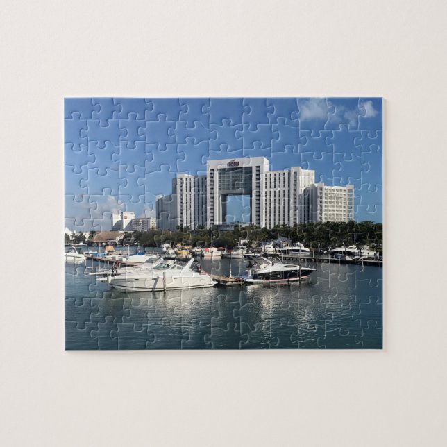 Hotel Riu Palace Cancun, Mexiko Jigszle Puzzle Pussel (Horisontell)