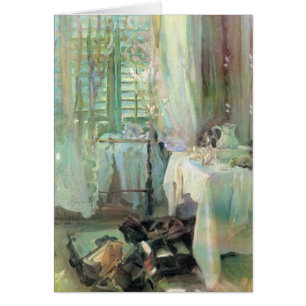 Hotel Room av John Singer Sargent Hälsningskort