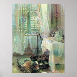 Hotel Room av John Singer Sargent Poster